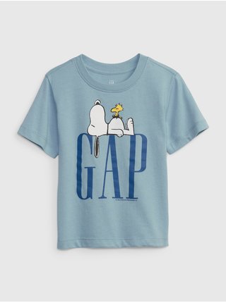 Modré klučičí tričko GAP & Peanuts Snoopy