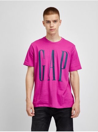 Ružové pánske tričko GAP Logo crewneck