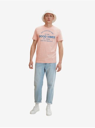 Meruňkové pánské žíhané tričko Tom Tailor