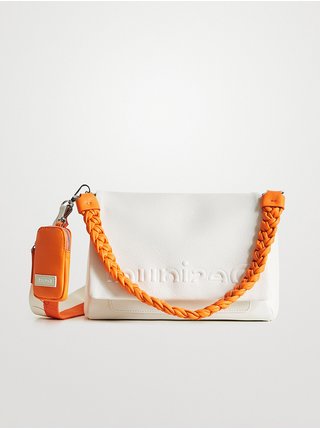 Oranžovo-biela dámska malá kabelka Desigual Copenhague