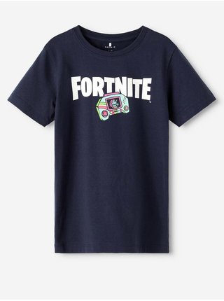 Tmavomodré chlapčenské tričko name it Frame Fortnite
