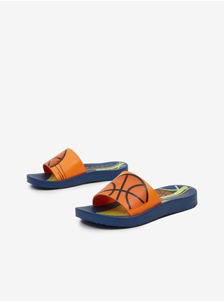 Oranžovo-modré klučičí pantofle s motivem Ipanema Urban Slide Kids