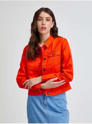 Oranžová džínová bunda Noisy May Debra