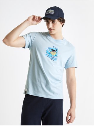 Světle modré tričko Celio Pokémon Squad Goals