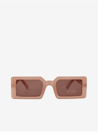 Béžové slnečné okuliare Pieces Sassi