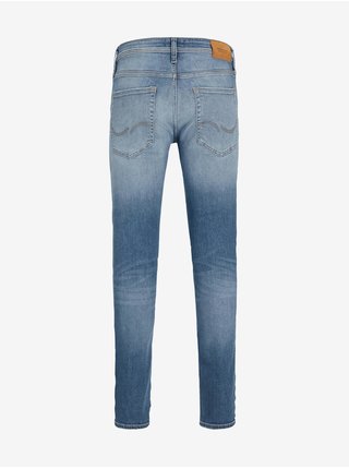Modré slim fit džíny s vyšisovaným efektem Jack & Jones Liam