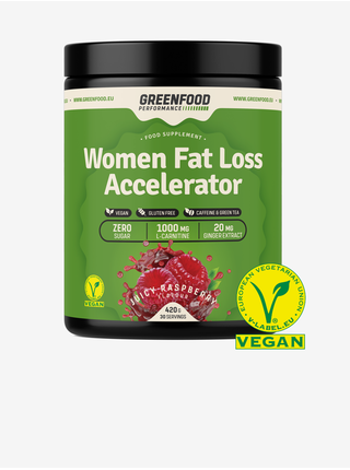 Spalovač tuků pro ženy Malina 420 g GreenFood Nutrition
