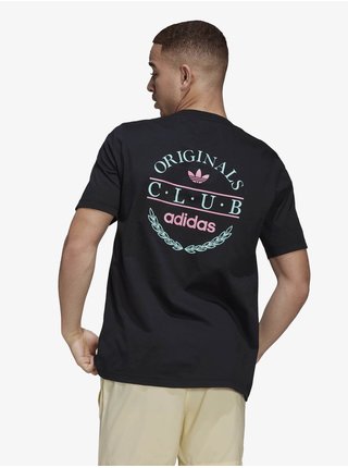 Černé pánské tričko s potiskem adidas Originals