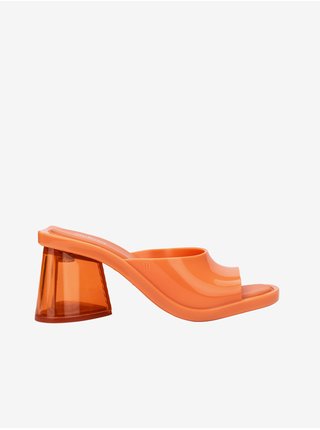 Oranžové pantofle na podpatku Melissa Candy
