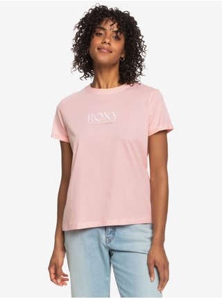 Svetloružové dámske tričko Roxy Noon Ocean
