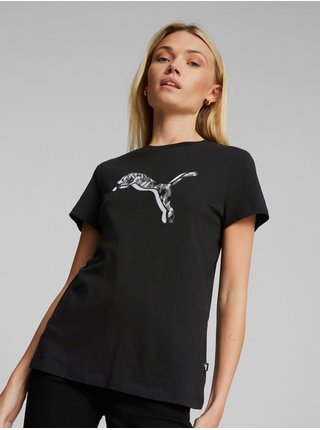 Čierne dámske tričko Puma