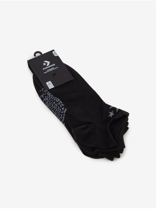 Sada troch párov ponožiek v čierne farbe Converse