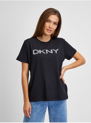 Černé dámské tričko DKNY