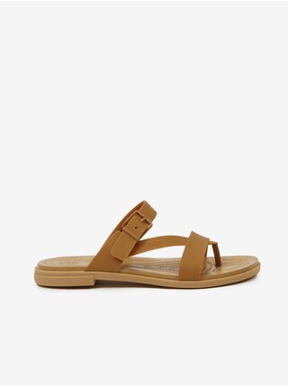 Hnědé dámské žabky Crocs Tulum Toe Post