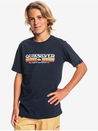 Tmavomodré chlapčenské tričko Quiksilver Lined Up
