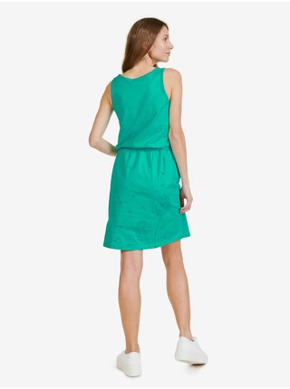 Zelené dámské vzorované krátké šaty SAM 73 Blanche