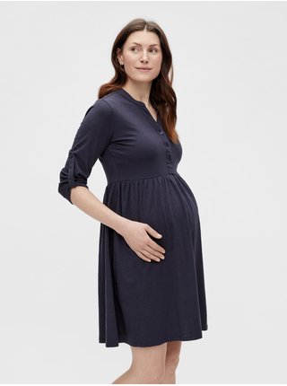 Tmavomodré tehotenské šaty Mama.licious Evi Lia