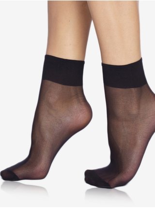 Sada dvou párů silonkových matných ponožek v černé barvě Bellinda DIE PASST SOCKS 