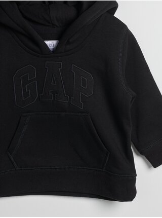 Čierna chlapčenská mikina s logom GAP