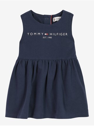Tmavě modré holčičí šaty Tommy Hilfiger