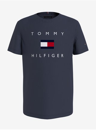 Tmavě modré klučičí tričko Tommy Hilfiger