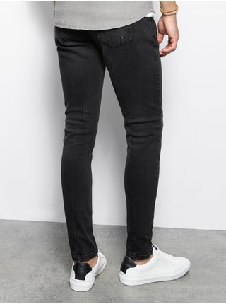 Černé pánské skinny fit džíny Ombre Clothing P1060 