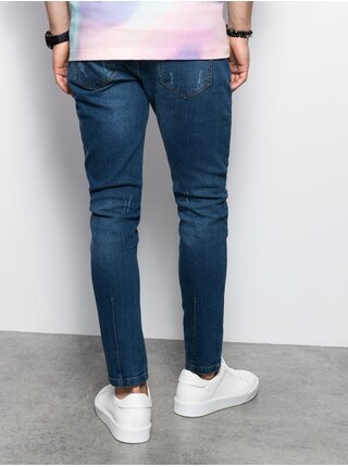 Skinny fit pre mužov Ombre Clothing - tmavomodrá