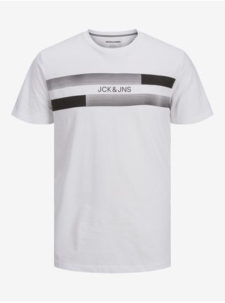 Bílé tričko Jack & Jones New Adam