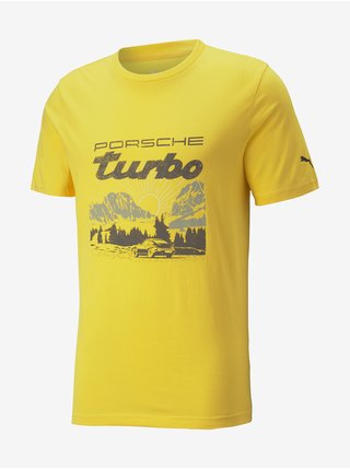 Žlté pánske tričko Puma Porsche