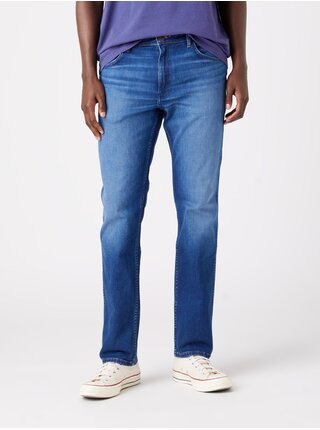 Modré pánské straight fit džíny Wrangler