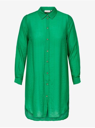 Zelené košilové šaty ONLY CARMAKOMA Vanda