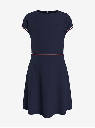 Tmavě modré holčičí šaty Tommy Hilfiger