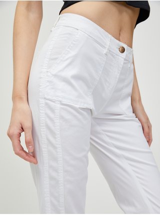 Bílé tříčtvrteční kalhoty CAMAIEU