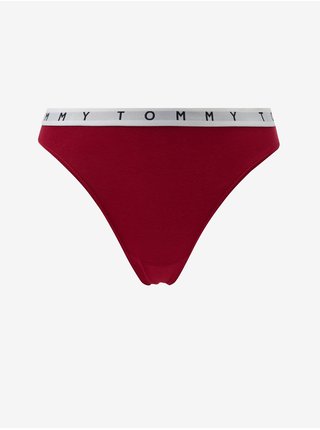 Sada tří tang v petrolejové a červené barvě Tommy Hilfiger Underwear