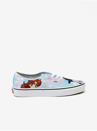 Světle modré vzorované tenisky Vans x Sailor Moon