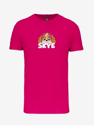 Tmavoružové dievčenské tričko Fusakle Patrol Skye