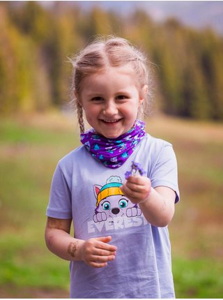 Fialový holčičí vzorovaný šátek Fusakle Patrol Everest