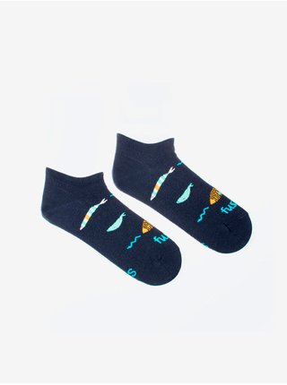 Tmavomodré vzorované ponožky Fusakle Hlbina