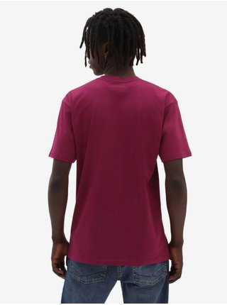Tmavě růžové pánské tričko VANS