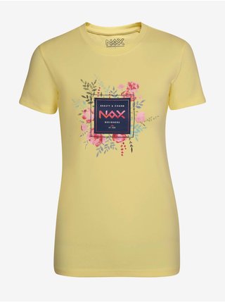 Žluté dámské tričko NAX SEDOLA 