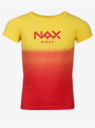 Žluto-červené dětské tričko NAX KOJO 