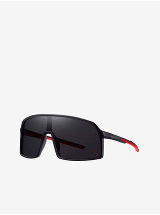 Černé unisex polarizační sportovní sluneční brýle VeyRey Gisilbert 
