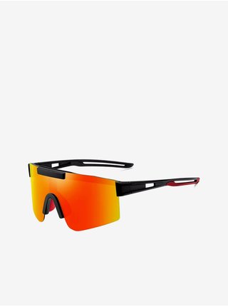 Oranžové unisex polarizační sportovní sluneční brýle VeyRey Tarik 