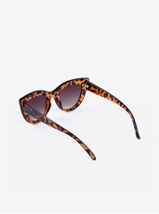 Hnědé dámské vzorované sluneční brýle VUCH Cardi