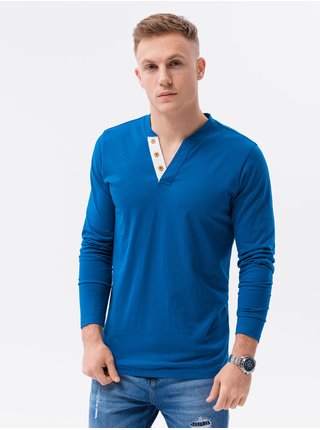 Modré pánské tričko Ombre Clothing L133 