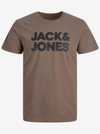 Hnedé tričko Jack & Jones Corp