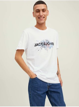 Bílé tričko Jack & Jones Tear