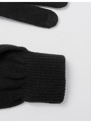 Černé pletené rukavice Marks & Spencer