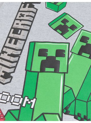 Krátké pyžamo Minecraft™ s vysokým podílem bavlny (4–16 let) Marks & Spencer šedá