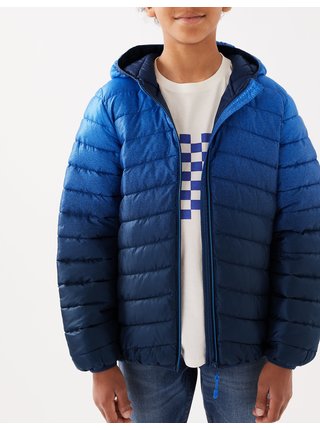 Modrá klučičí lehká zateplená bunda s technologií Stormwear™ Marks & Spencer 